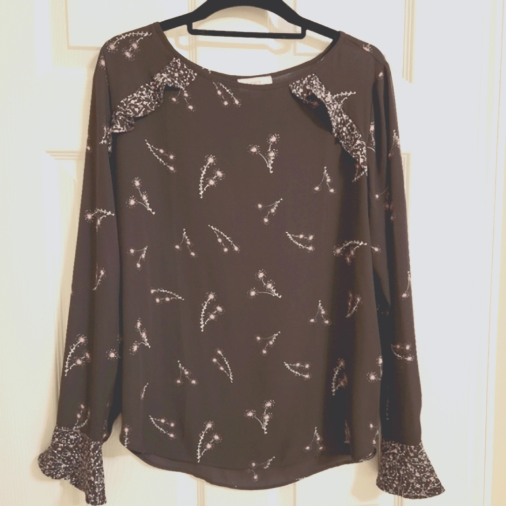 LOFT Floral Print Women's Top